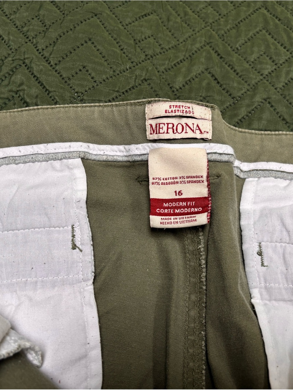 Merona Olive Green Modern Fit Pants - Picture 4 of 4